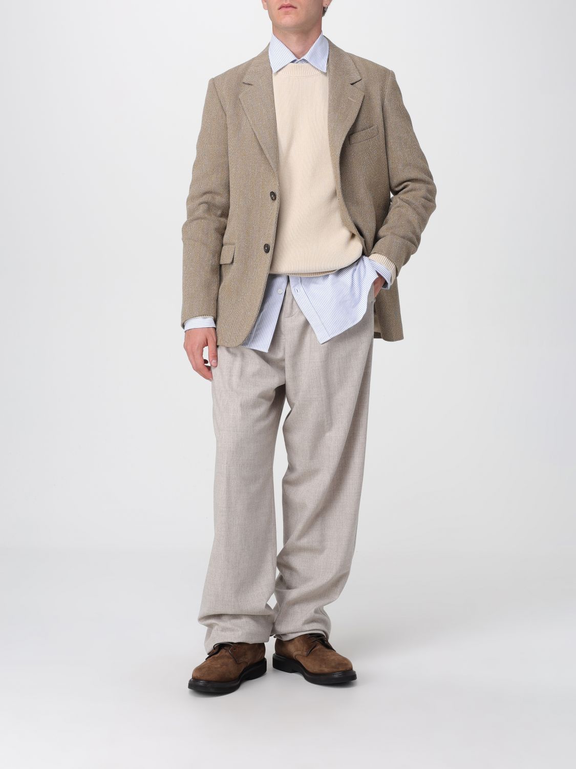 Golden Goose Golden Goose Sweater Men Beige Size US L / EU 52-54 / 3 - 2 Thumbnail