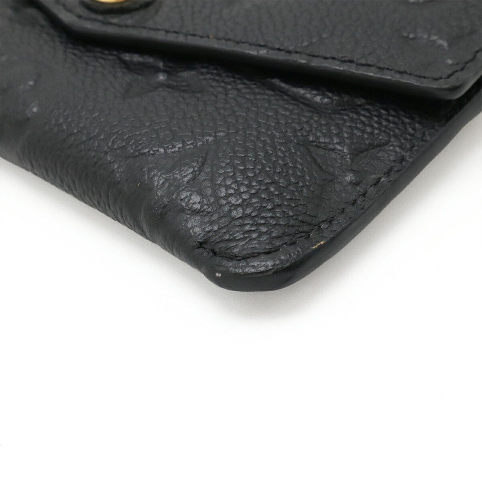 Louis Vuitton LOUIS VUITTON Monogram Empreinte Pochette Clé Coin Case Wallet Purse Noir Black M60633 Size ONE SIZE - 4 Thumbnail