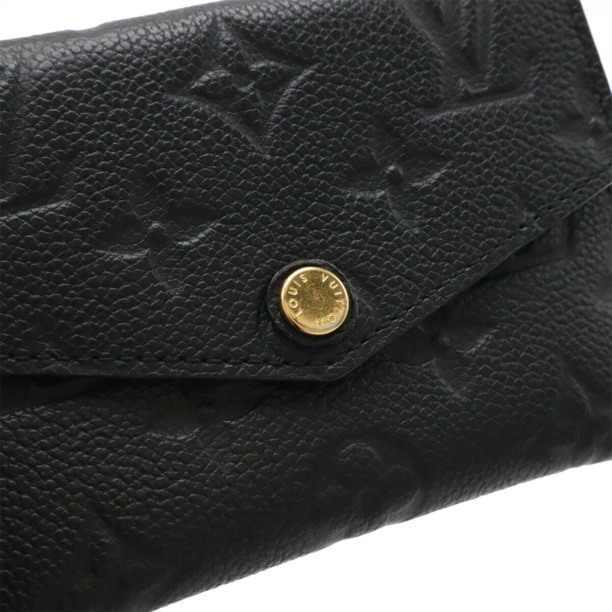 Louis Vuitton LOUIS VUITTON Monogram Empreinte Pochette Clé Coin Case Wallet Purse Noir Black M60633 Size ONE SIZE - 5 Thumbnail