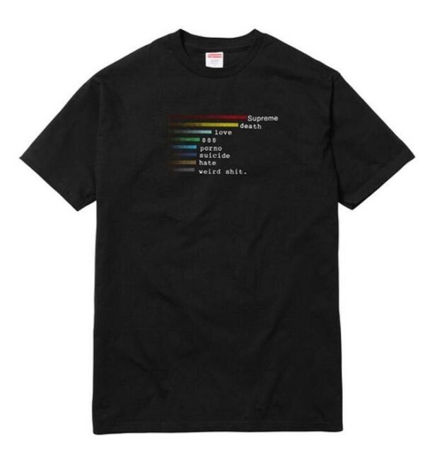 Supreme Supreme SS18 Black Charts Tee Grailed