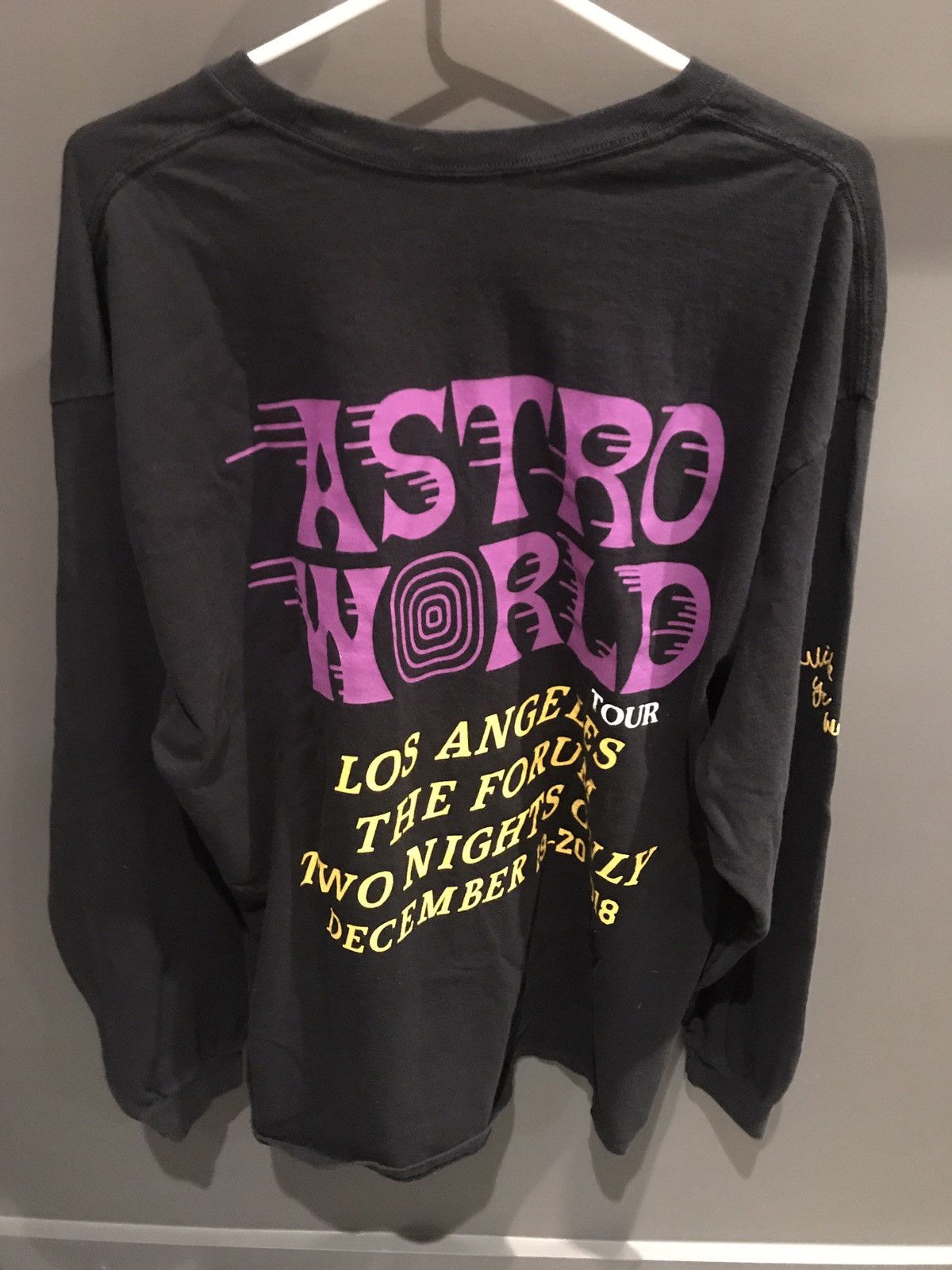 Travis Scott Astroworld Los Angeles Long Sleeve Lakers | Grailed