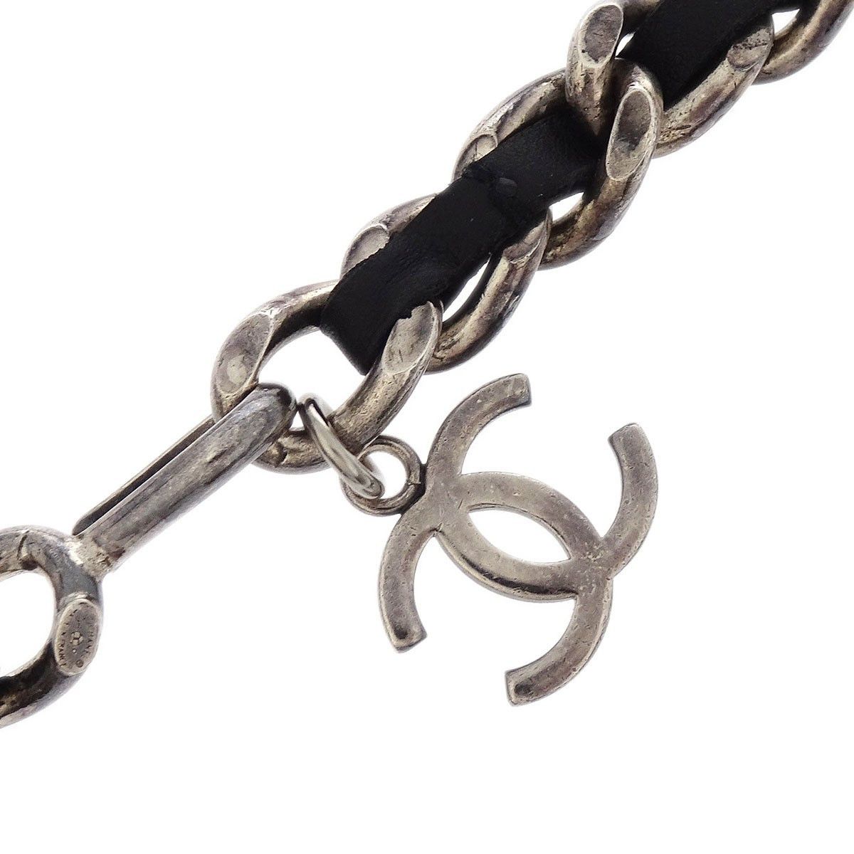 Chanel Chanel Vintage CC Chain Belt Metal and Leather Size ONE SIZE - 3 Thumbnail
