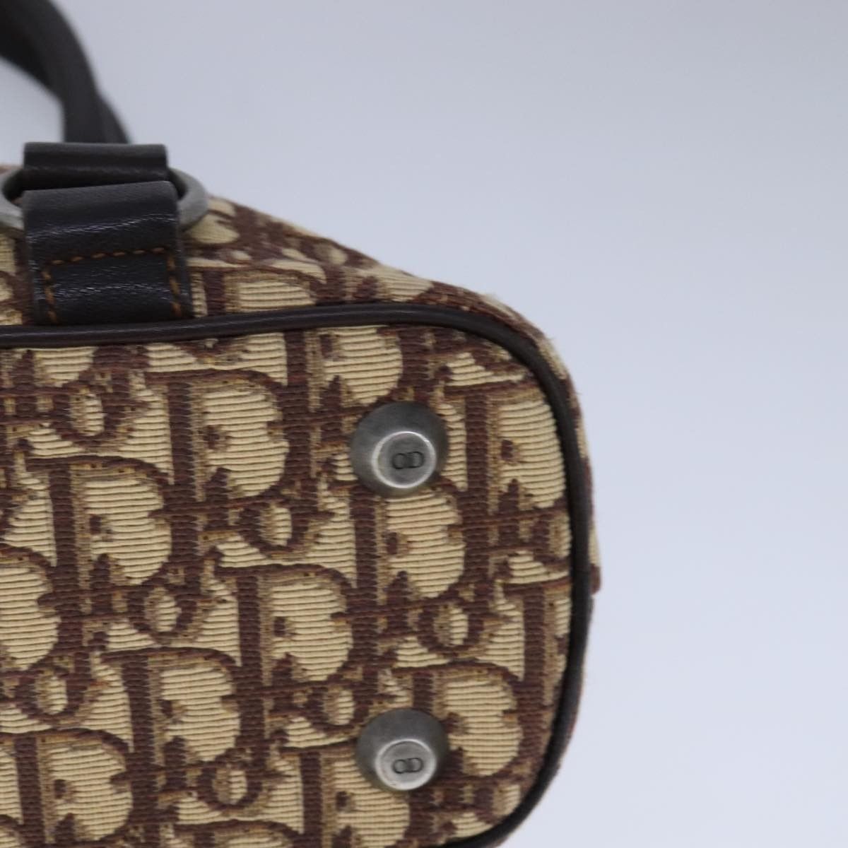 Dior Christian Dior Vintage Trotter Handbag Canvas Size ONE SIZE - 12 Thumbnail