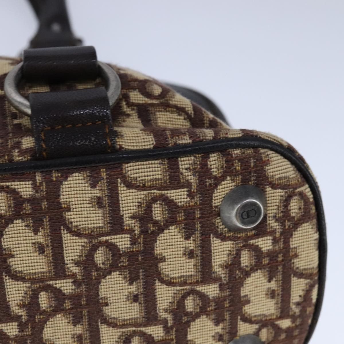 Dior Christian Dior Vintage Trotter Handbag Canvas Size ONE SIZE - 11 Thumbnail