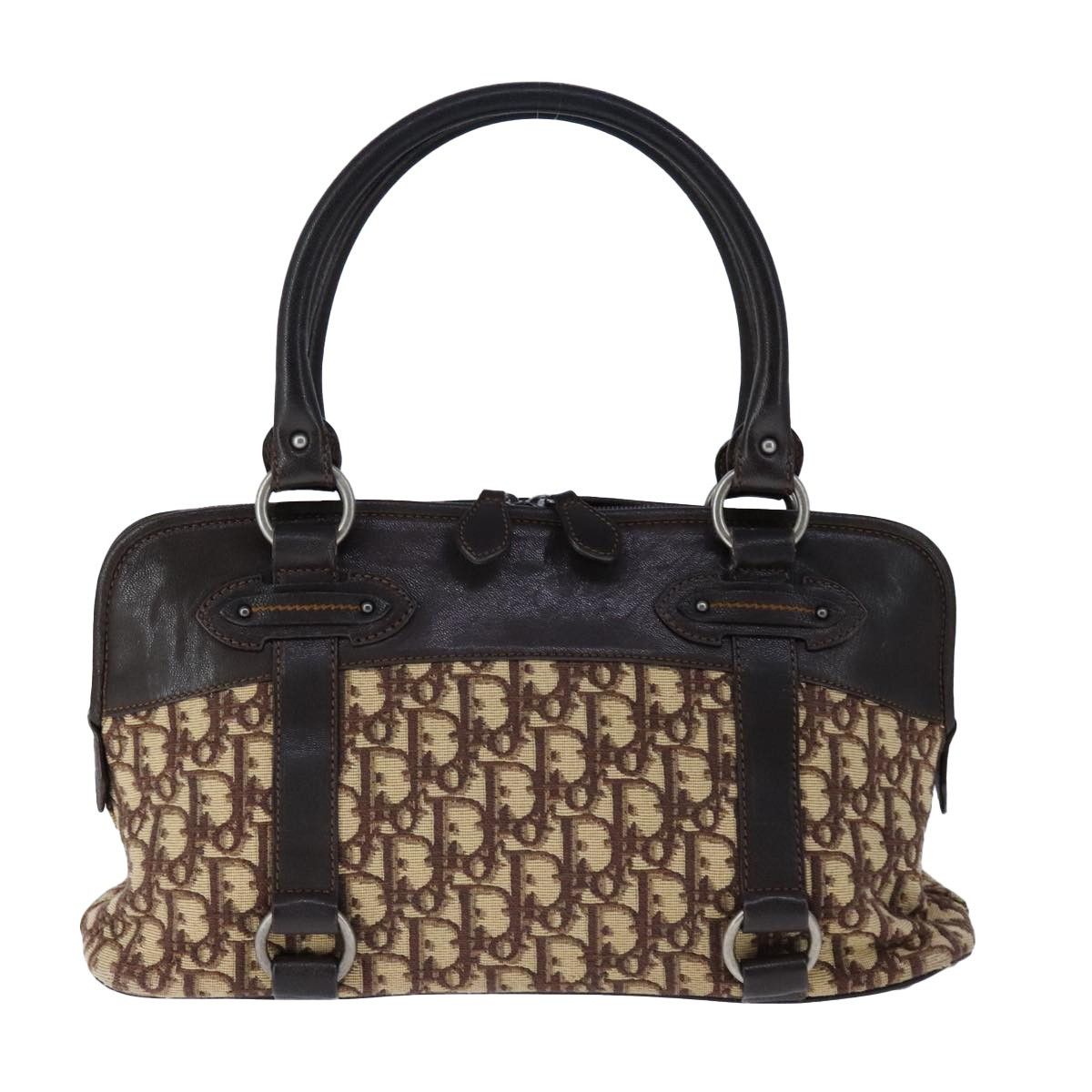 Dior Christian Dior Vintage Trotter Handbag Canvas Size ONE SIZE - 2 Thumbnail
