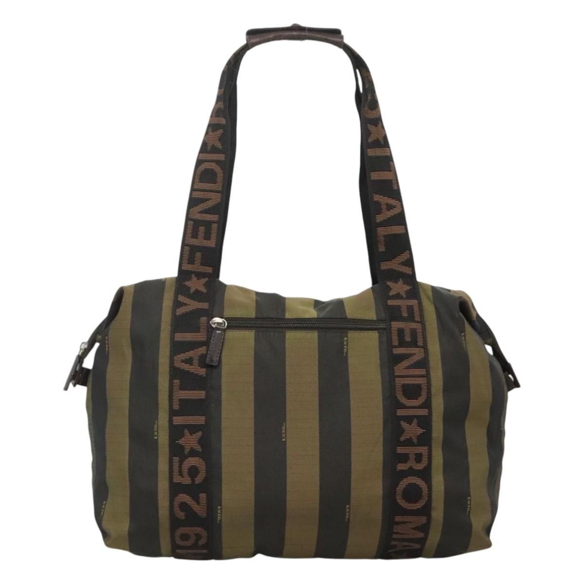 Fendi Fendi Vintage Logo Pequin Weekender Bag Canvas Size ONE SIZE - 3 Thumbnail