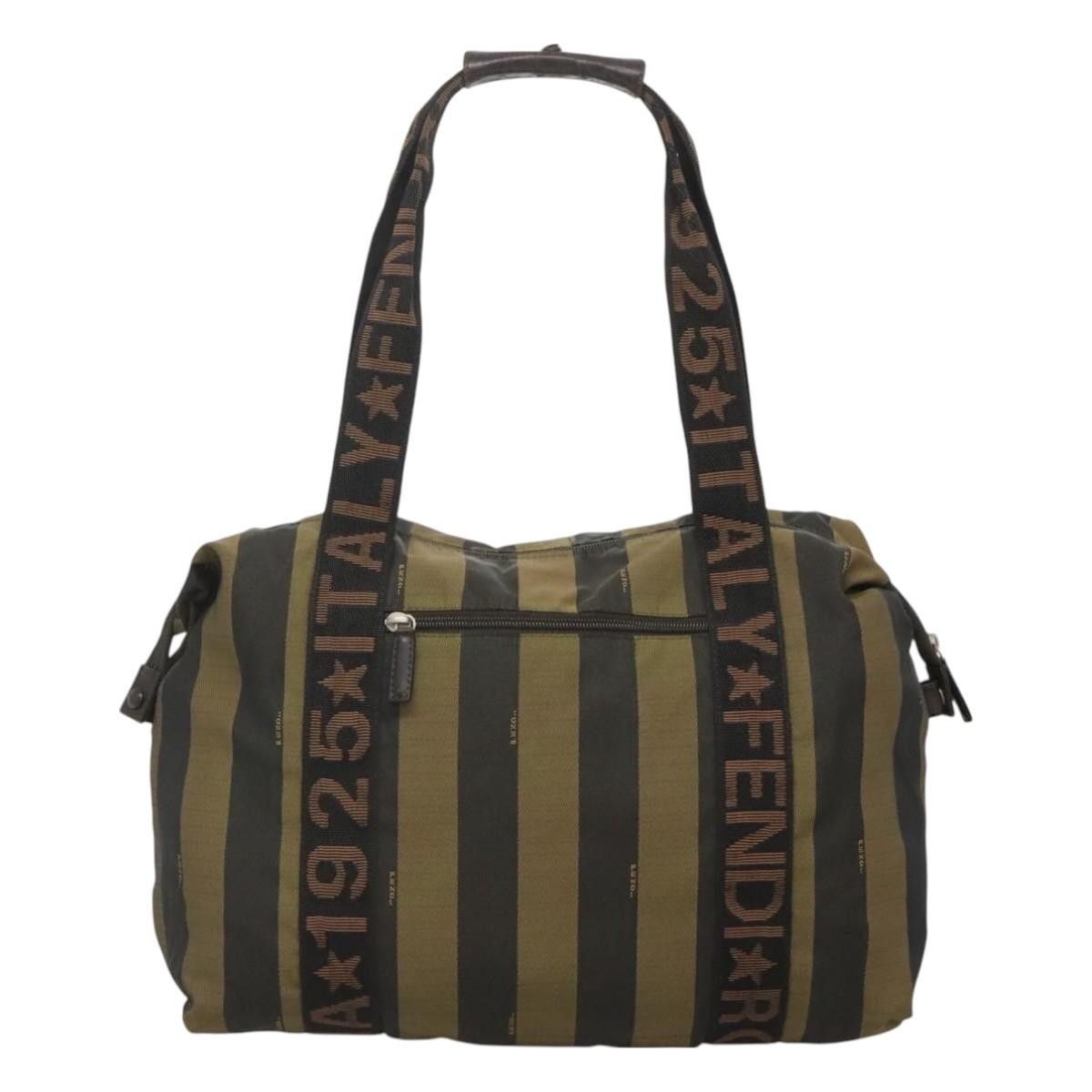 Fendi Fendi Vintage Logo Pequin Weekender Bag Canvas Size ONE SIZE - 2 Thumbnail