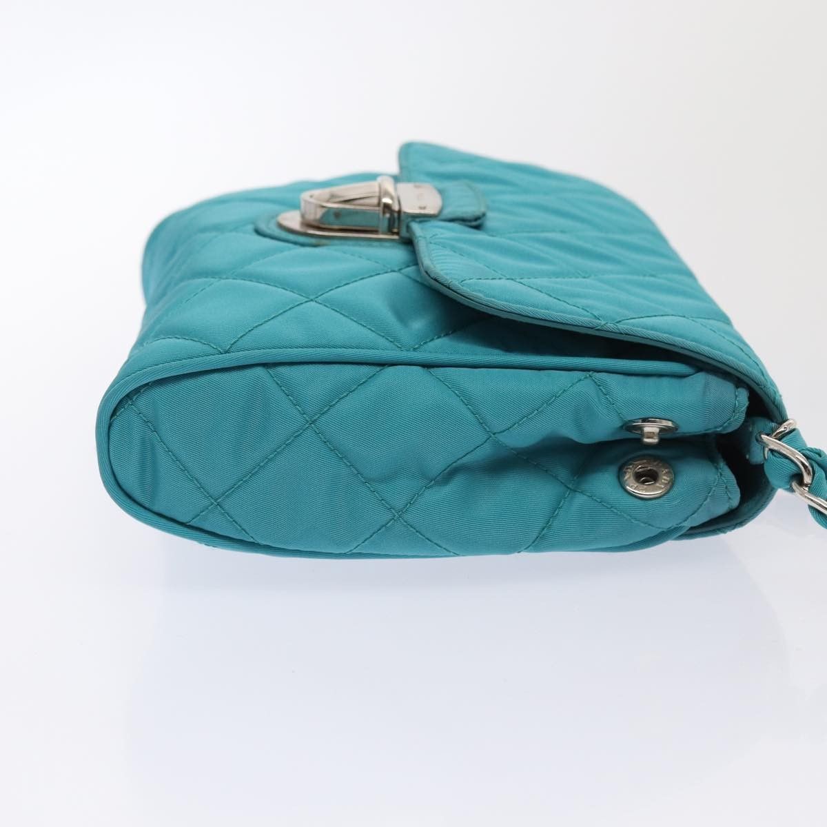 Prada Prada Pushlock Chain Flap Bag Nylon Size ONE SIZE - 4 Thumbnail