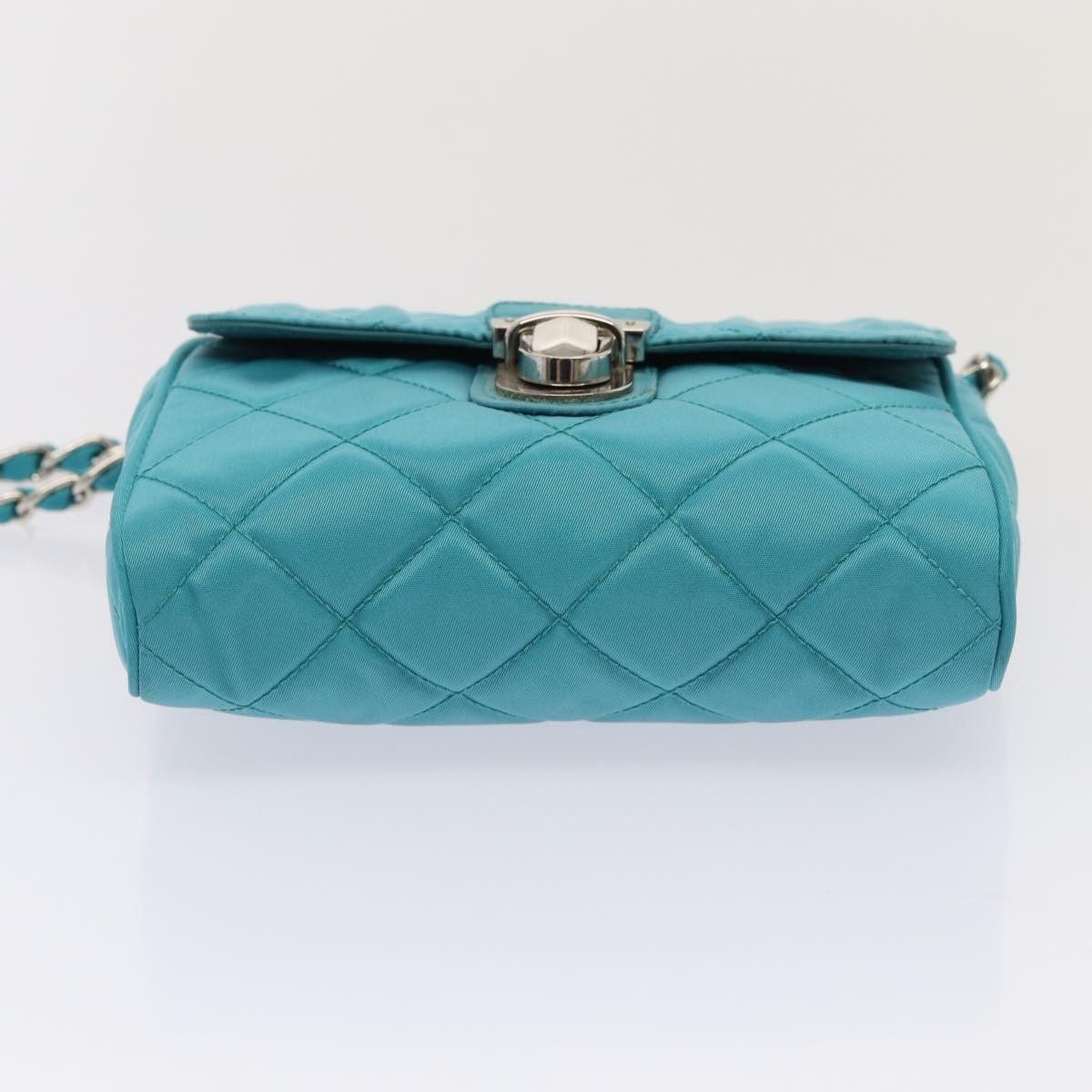 Prada Prada Pushlock Chain Flap Bag Nylon Size ONE SIZE - 16 Thumbnail