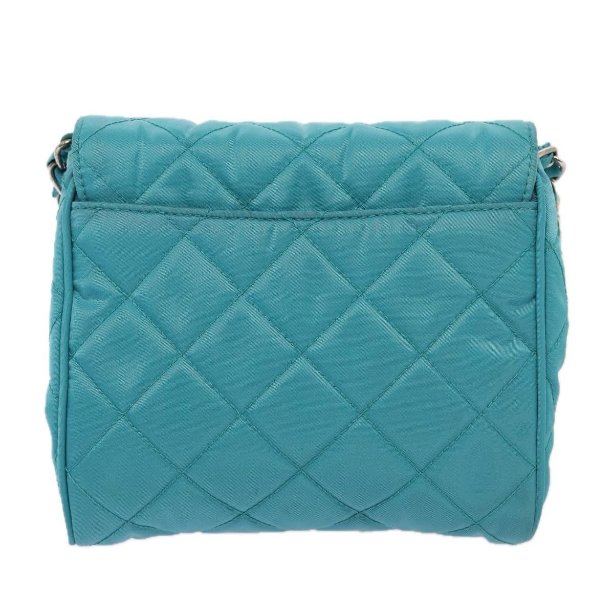 Prada Prada Pushlock Chain Flap Bag Nylon Size ONE SIZE - 2 Thumbnail