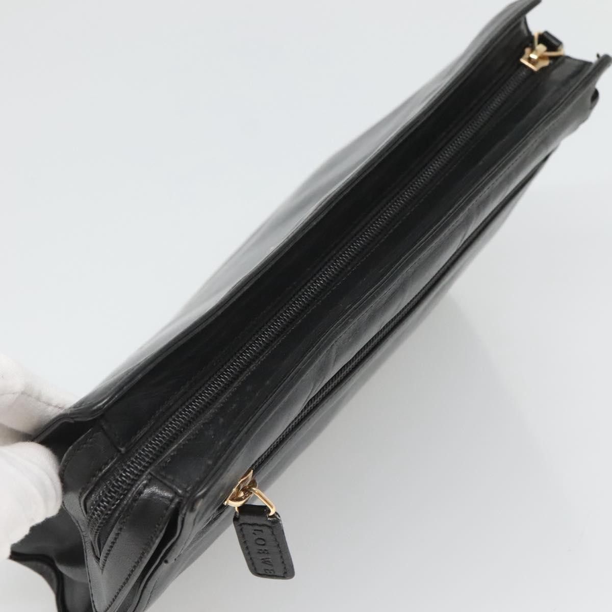 Loewe Loewe Anagram Clutch Bag Leather Size ONE SIZE - 12 Thumbnail