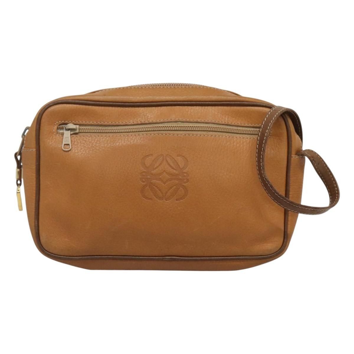 Loewe Loewe Anagram Clutch Bag Leather Size ONE SIZE - 15 Thumbnail