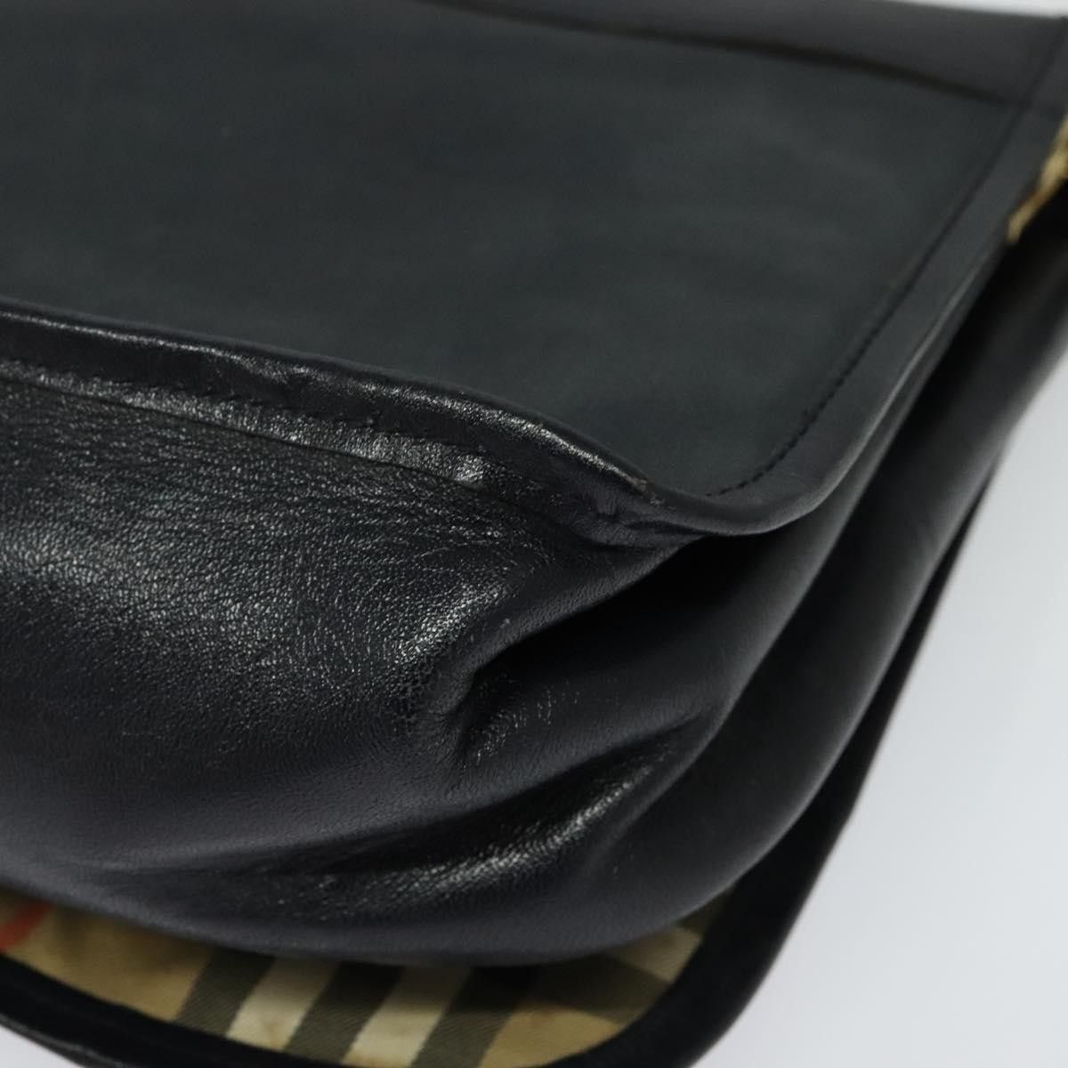 Burberry Burberry Flap Shoulder Bag Leather Size ONE SIZE - 11 Thumbnail