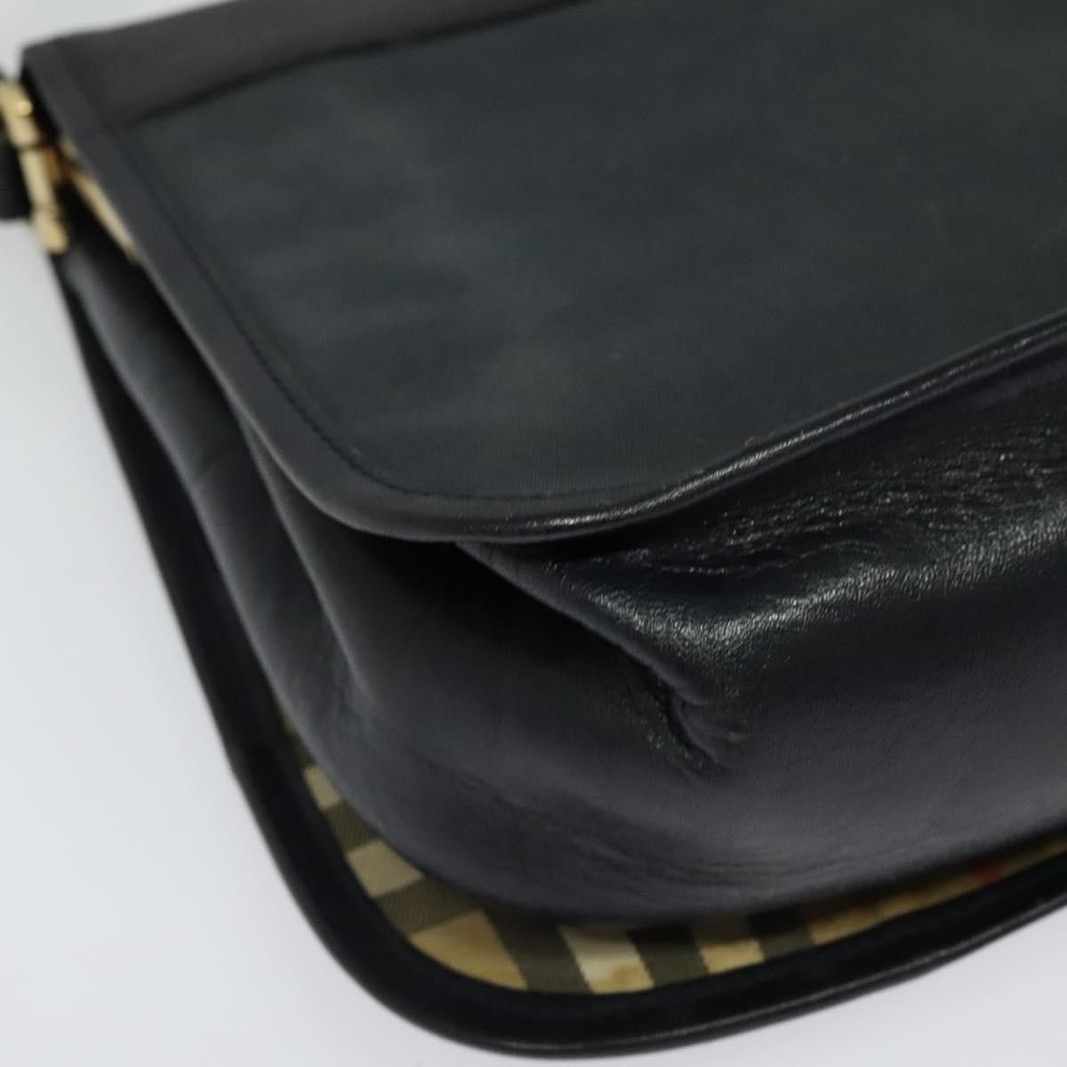 Burberry Burberry Flap Shoulder Bag Leather Size ONE SIZE - 10 Thumbnail