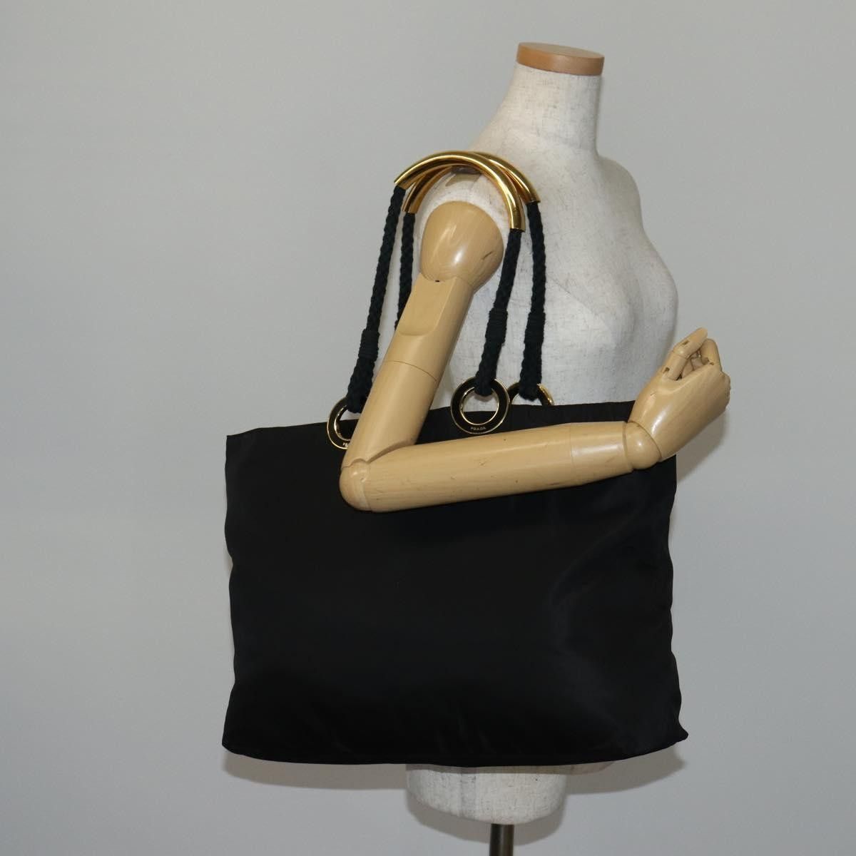 Prada Prada Convertible Metal Handle Satchel Quilted Tessuto Size ONE SIZE - 15 Thumbnail
