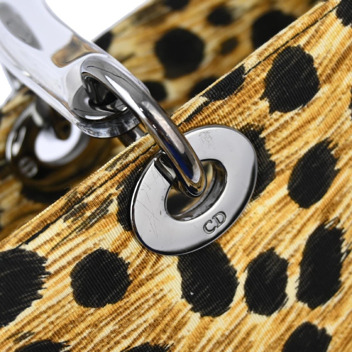 Dior Christian Dior Vintage Lady Dior Bag Printed Cannage Quilt Canvas Size ONE SIZE - 9 Thumbnail