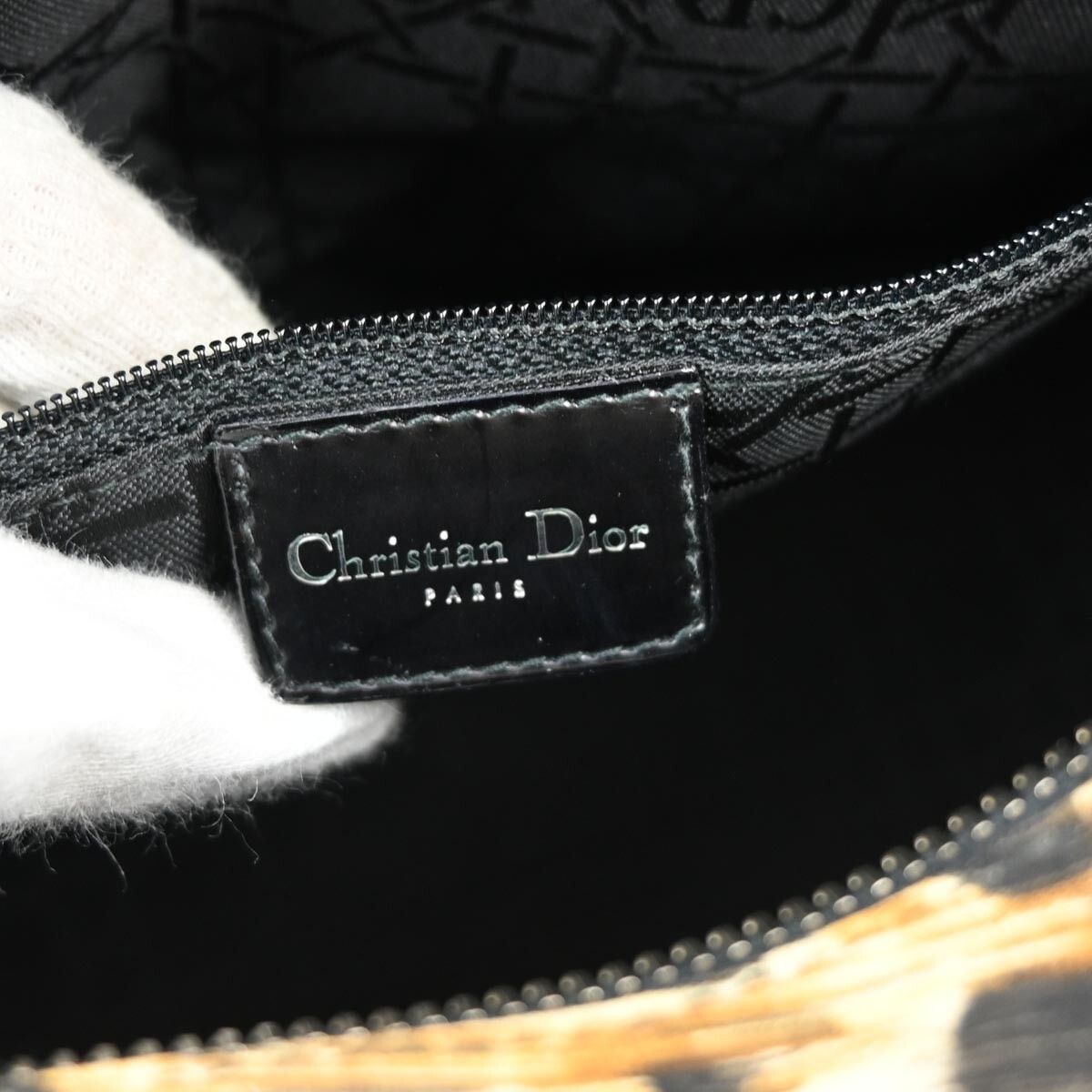 Dior Christian Dior Vintage Lady Dior Bag Printed Cannage Quilt Canvas Size ONE SIZE - 6 Thumbnail