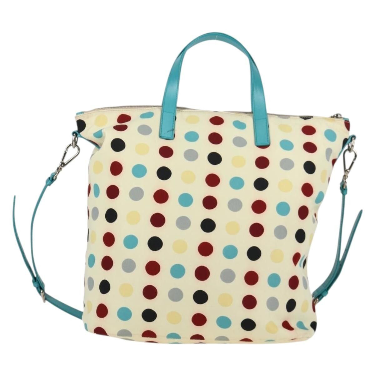 Prada Prada Convertible Tote Printed Tessuto with Saffiano Size ONE SIZE - 2 Thumbnail