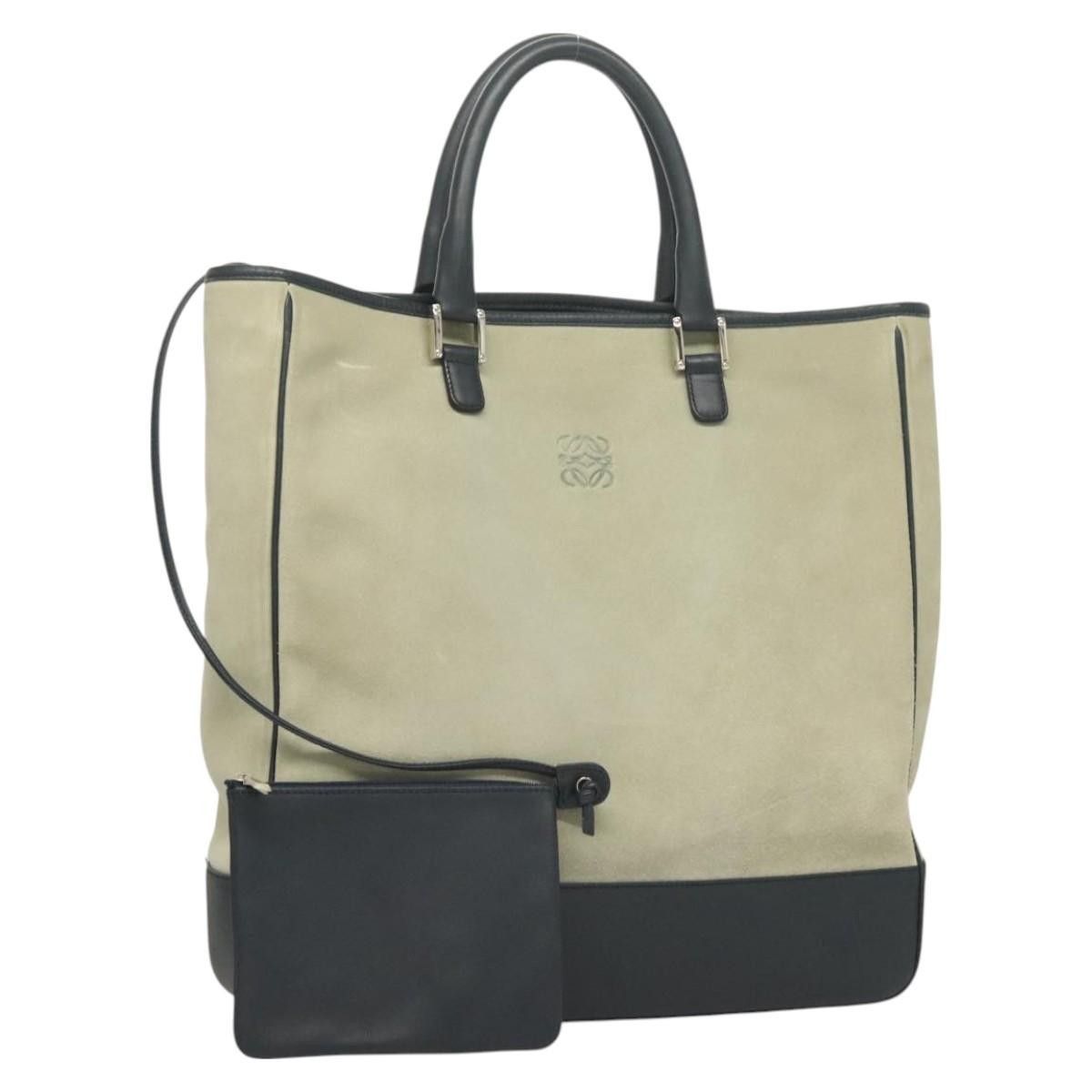 Loewe Loewe Anagram Tote Suede Size ONE SIZE - 18 Thumbnail