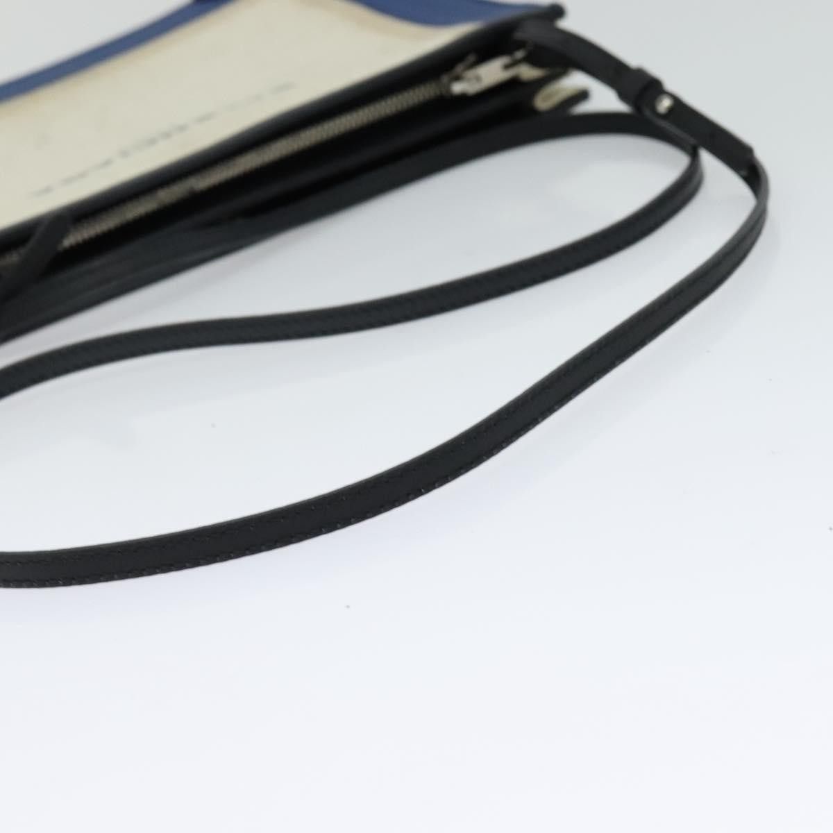 Balenciaga Balenciaga Navy Pochette Canvas and Leather Size ONE SIZE - 8 Thumbnail