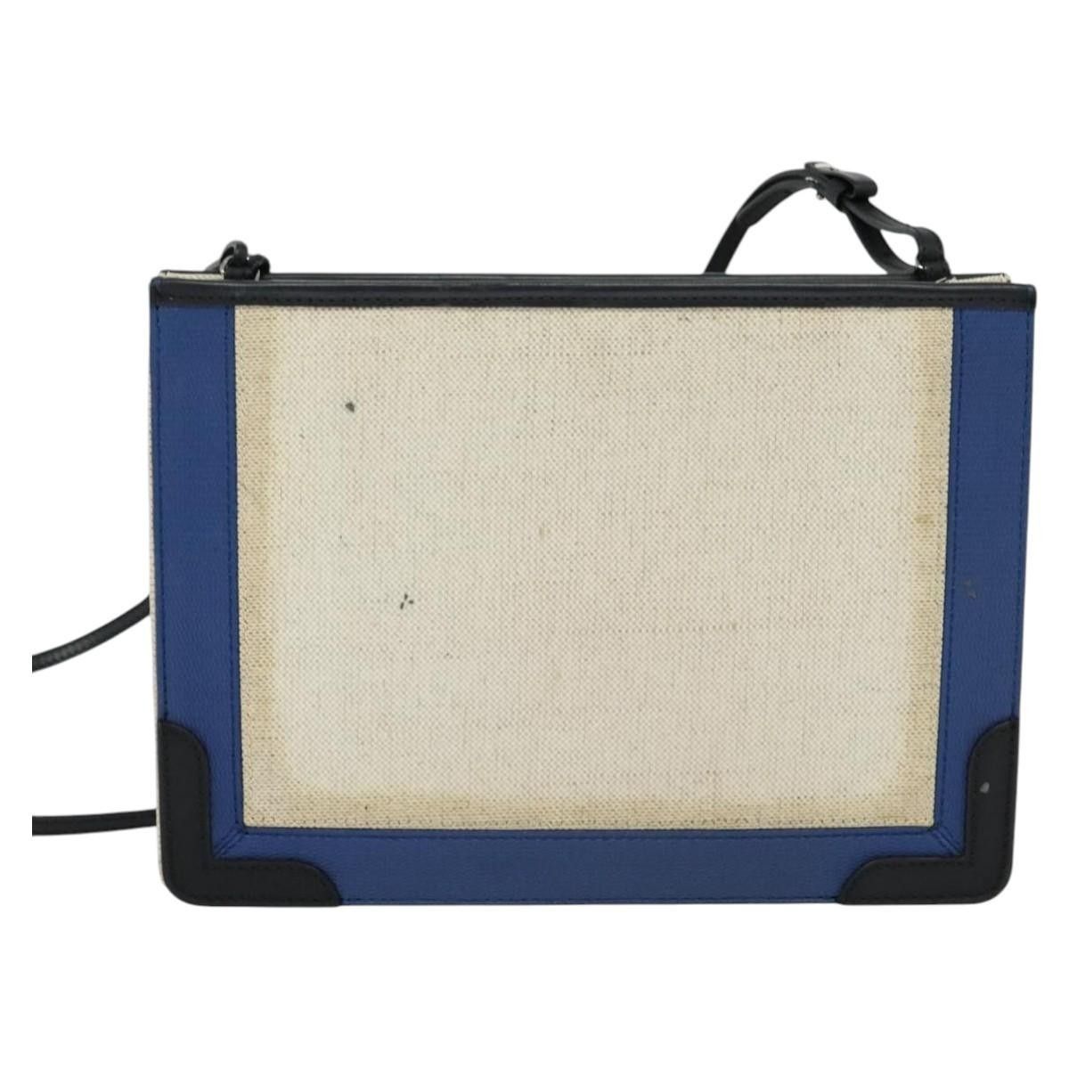Balenciaga Balenciaga Navy Pochette Canvas and Leather Size ONE SIZE - 2 Thumbnail