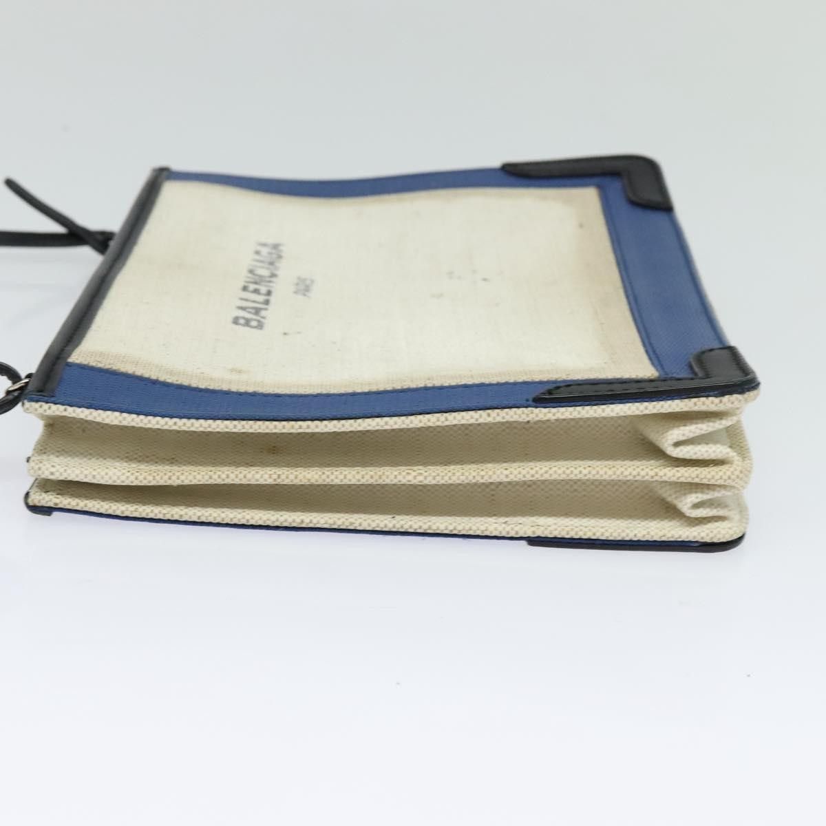 Balenciaga Balenciaga Navy Pochette Canvas and Leather Size ONE SIZE - 3 Thumbnail