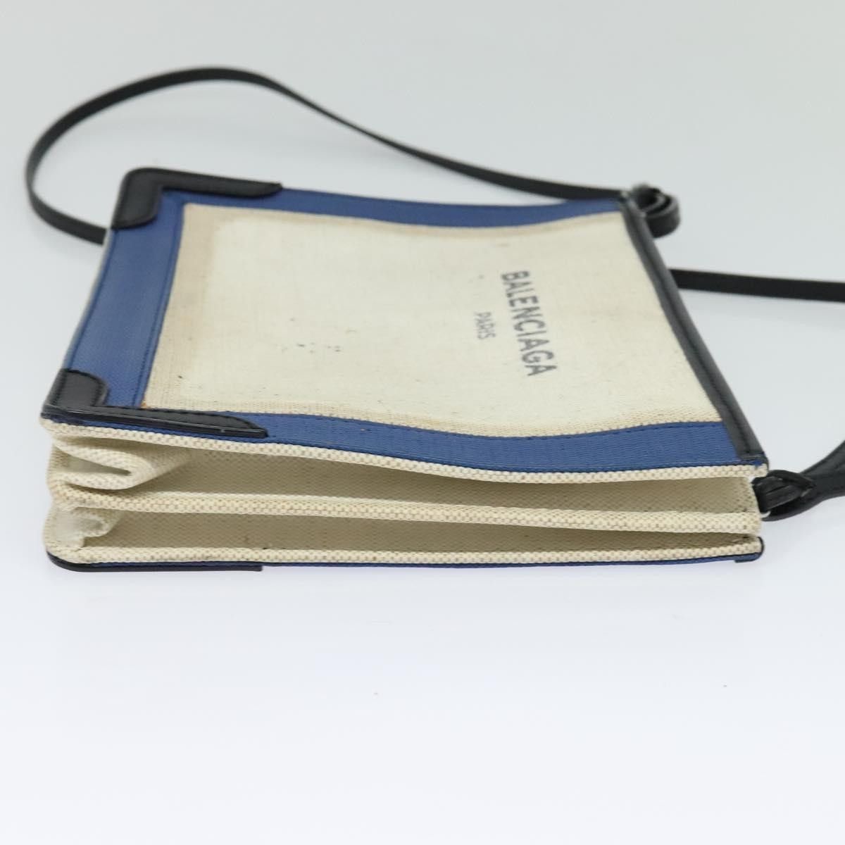 Balenciaga Balenciaga Navy Pochette Canvas and Leather Size ONE SIZE - 4 Thumbnail