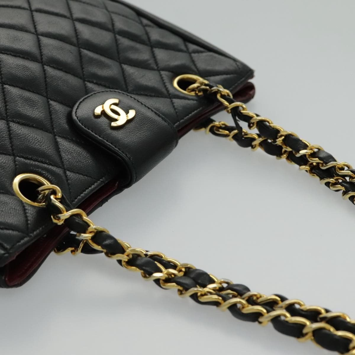 Chanel Chanel Vintage Chain Shoulder Bag Quilted Lambskin Size ONE SIZE - 13 Thumbnail