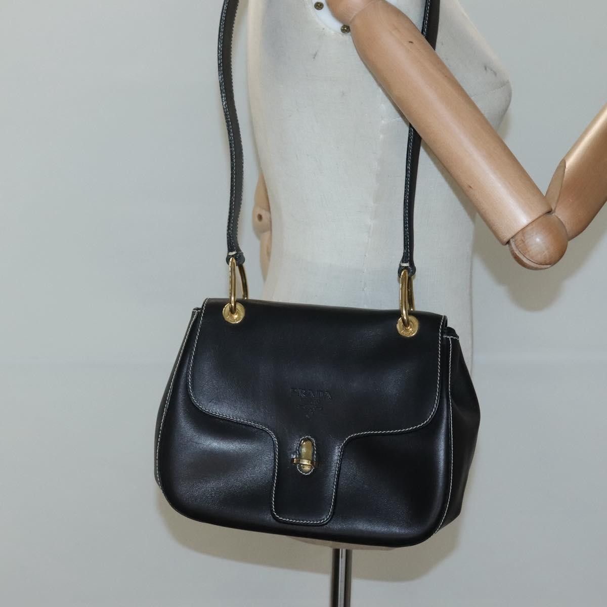 Prada Prada Vintage Flap Shoulder Bag Leather Size ONE SIZE - 13 Thumbnail