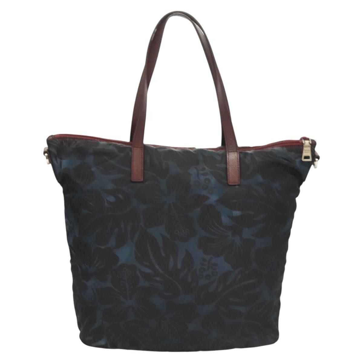Prada Prada Convertible Tote Printed Tessuto with Saffiano Size ONE SIZE - 2 Thumbnail