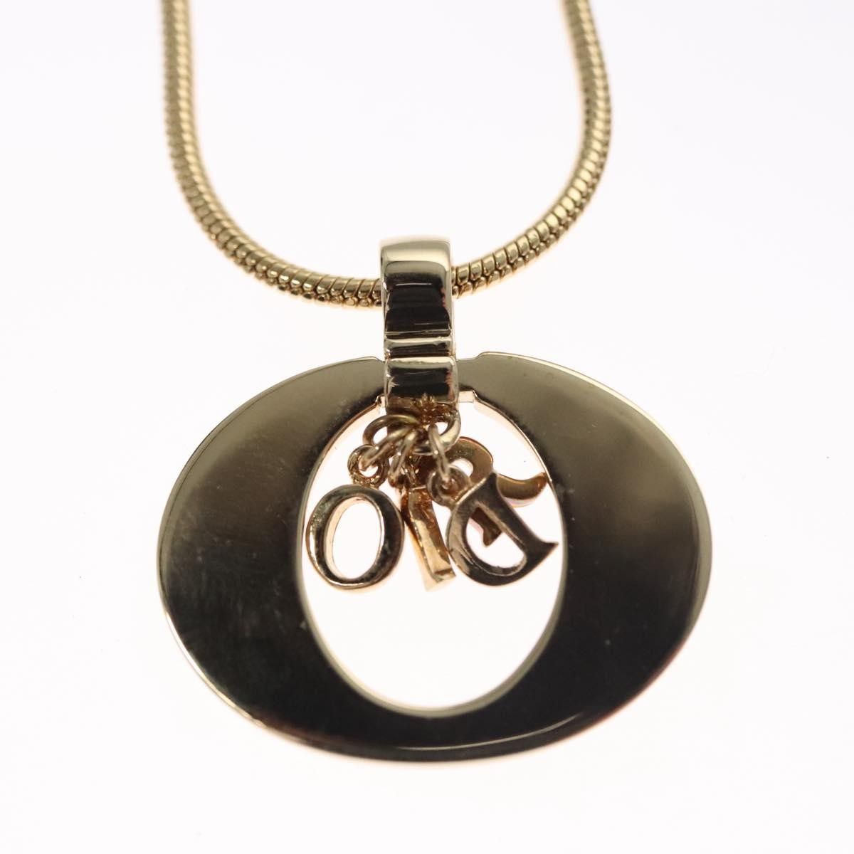 Dior Christian Dior Logo Pendant Necklace Metal Size ONE SIZE - 4 Thumbnail