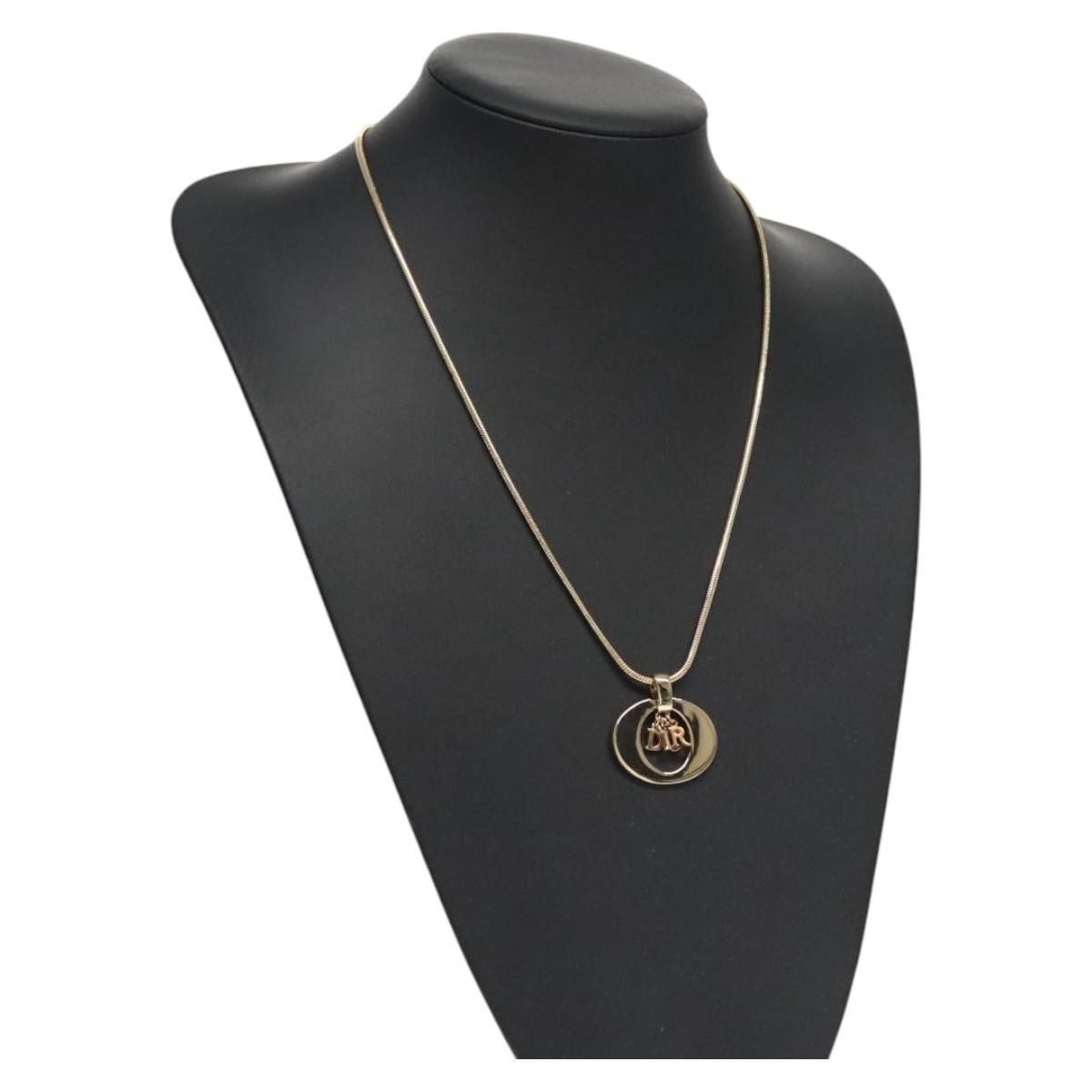 Dior Christian Dior Logo Pendant Necklace Metal Size ONE SIZE - 11 Thumbnail