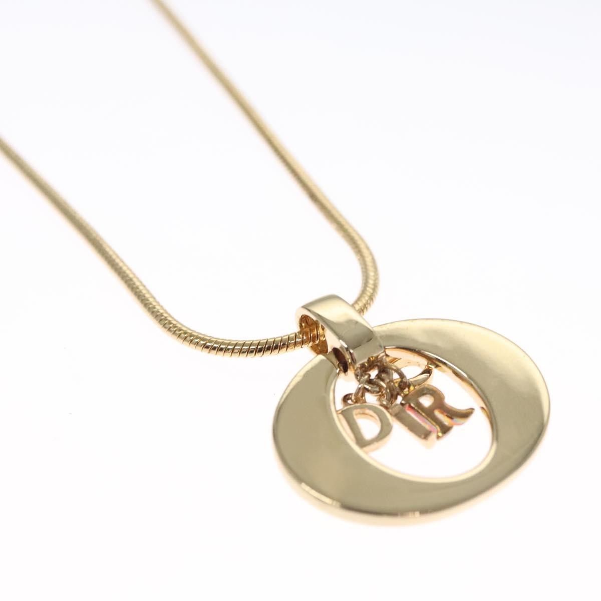 Dior Christian Dior Logo Pendant Necklace Metal Size ONE SIZE - 2 Thumbnail