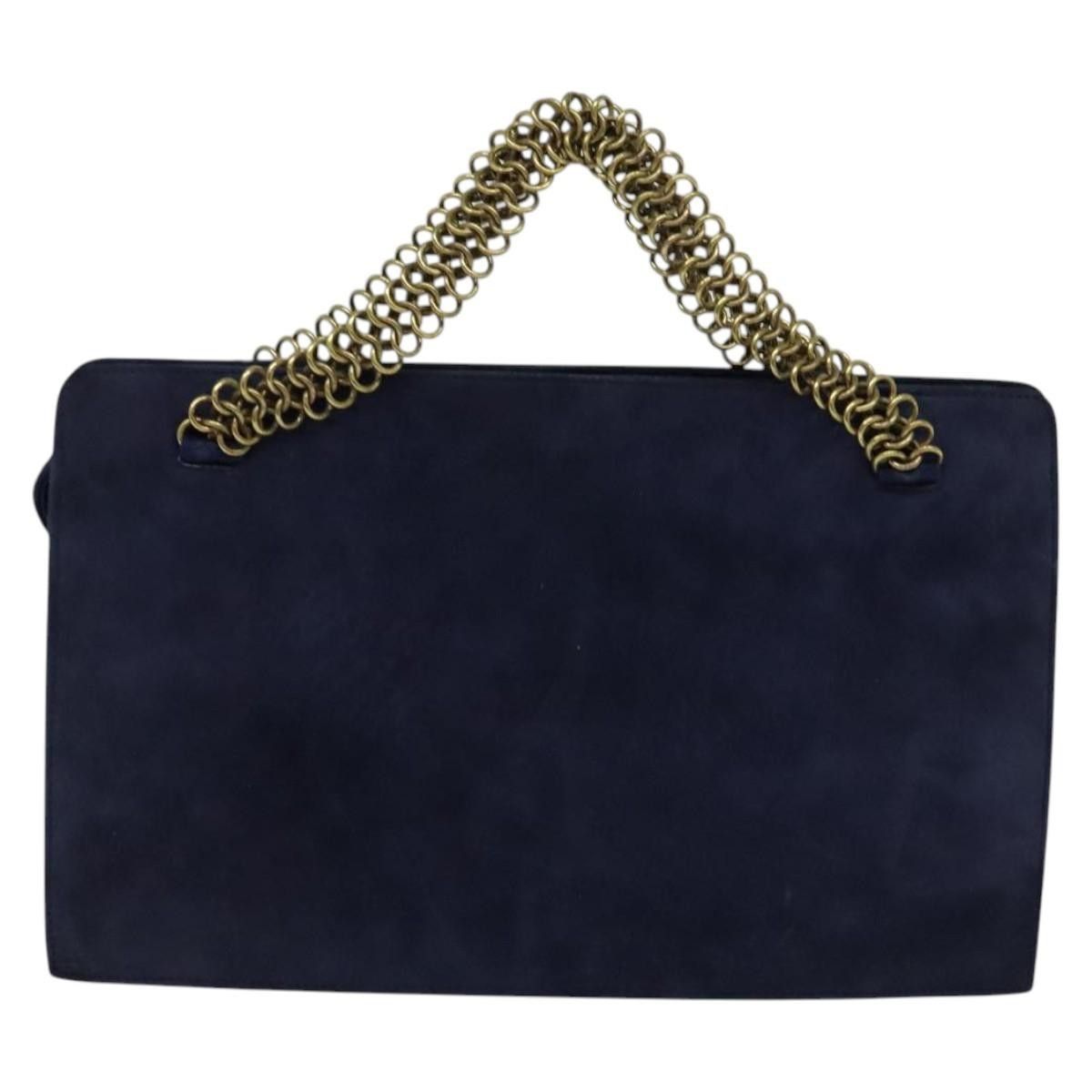 Prada Prada Vintage Chain Handbag Suede Size ONE SIZE - 2 Thumbnail