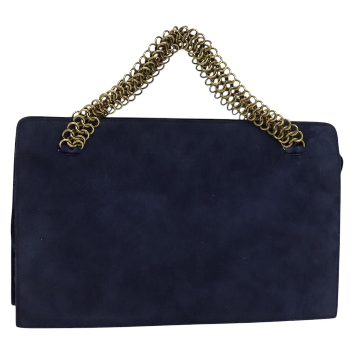 Prada Prada Vintage Chain Handbag Suede Size ONE SIZE - 21 Thumbnail