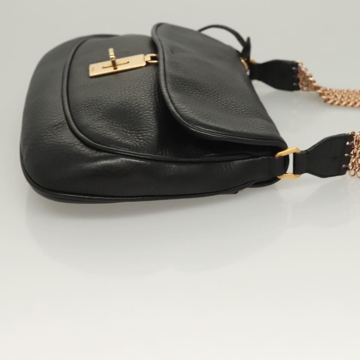 Prada Prada Vintage Chain Flap Shoulder Bag Leather Size ONE SIZE - 3 Thumbnail