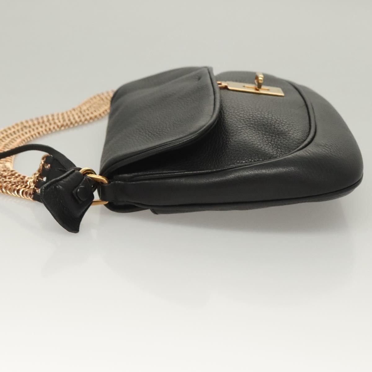 Prada Prada Vintage Chain Flap Shoulder Bag Leather Size ONE SIZE - 4 Thumbnail
