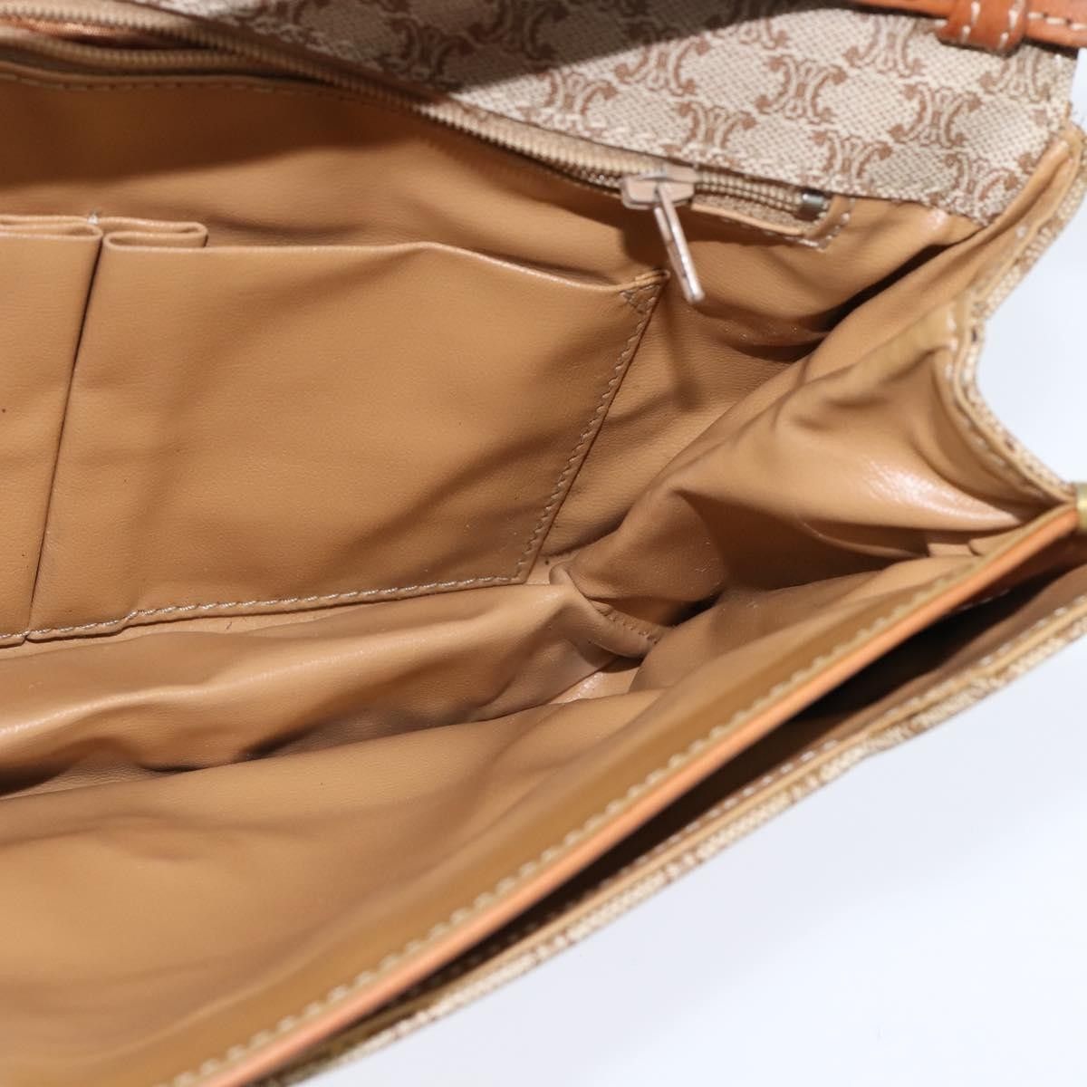 Celine Celine Vintage Macadam Shoulder Bag Canvas and Leather Size ONE SIZE - 18 Thumbnail