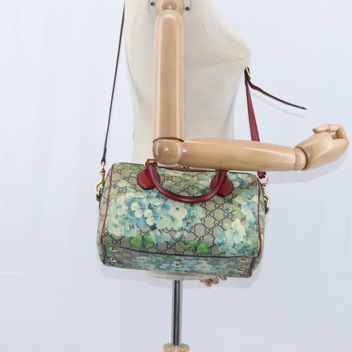 Gucci Gucci Convertible Boston Bag Blooms Print GG Coated Canvas Size ONE SIZE - 15 Thumbnail