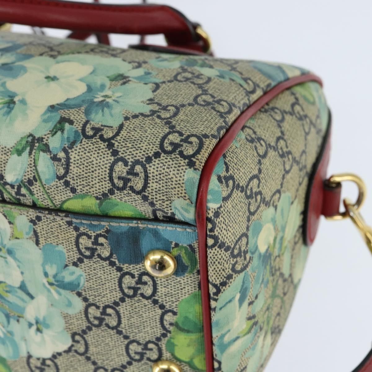 Gucci Gucci Convertible Boston Bag Blooms Print GG Coated Canvas Size ONE SIZE - 12 Thumbnail