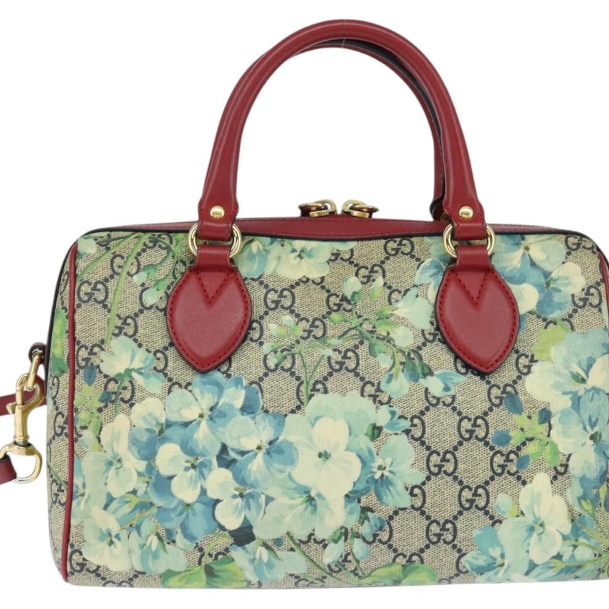 Gucci Gucci Convertible Boston Bag Blooms Print GG Coated Canvas Size ONE SIZE - 2 Thumbnail