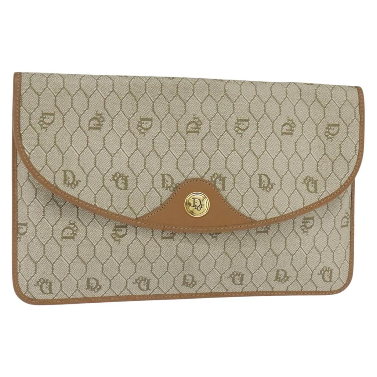 Dior Christian Dior Vintage honeycomb clutch Canvas Size ONE SIZE - 16 Thumbnail