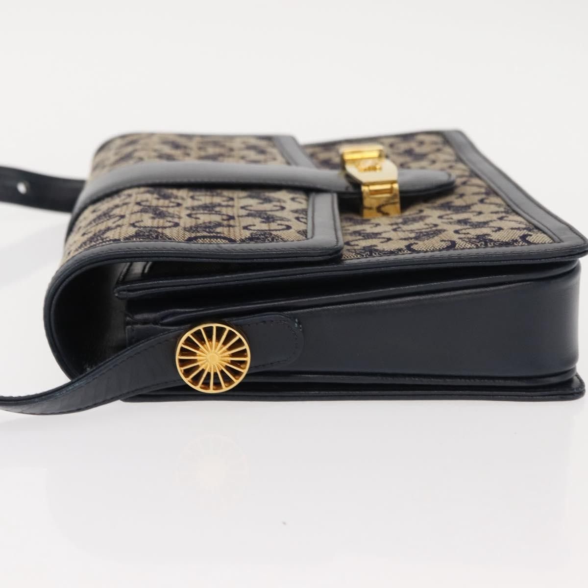 Celine Celine C Sulky Shoulder bag Canvas and Leather Size ONE SIZE - 4 Thumbnail