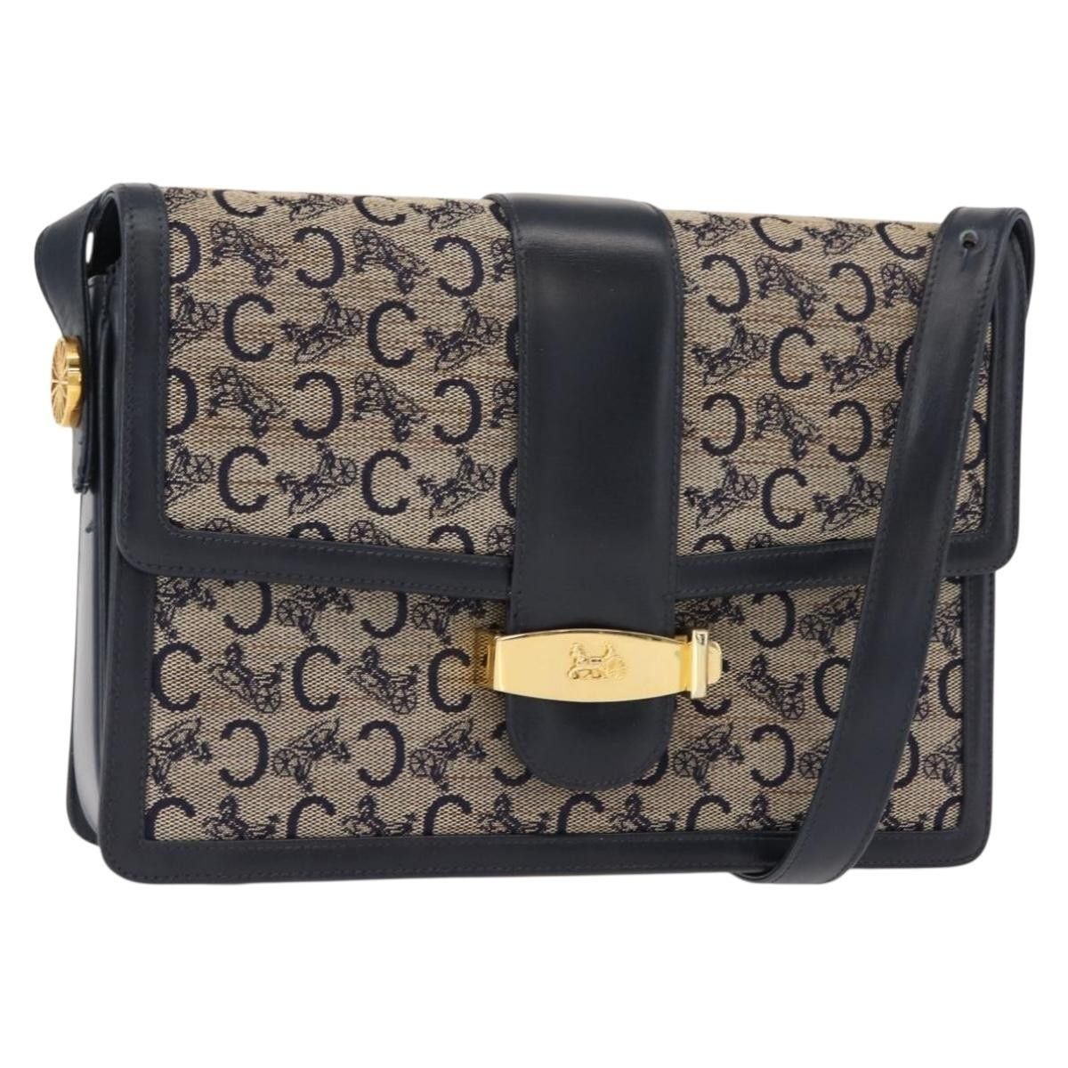 Celine Celine C Sulky Shoulder bag Canvas and Leather Size ONE SIZE - 14 Thumbnail