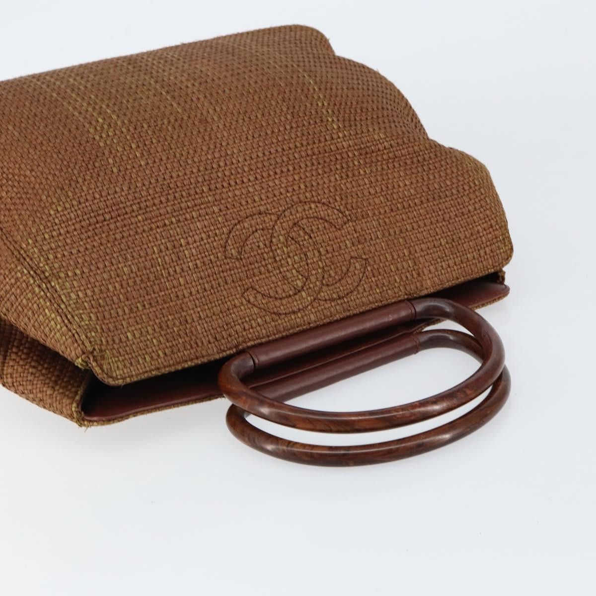 Chanel Chanel Vintage Wood Top Handle Bag Raphia Size ONE SIZE - 20 Thumbnail