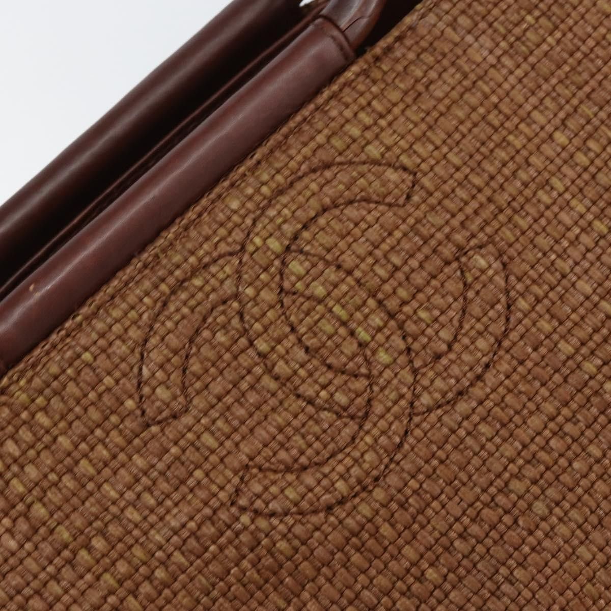 Chanel Chanel Vintage Wood Top Handle Bag Raphia Size ONE SIZE - 16 Thumbnail