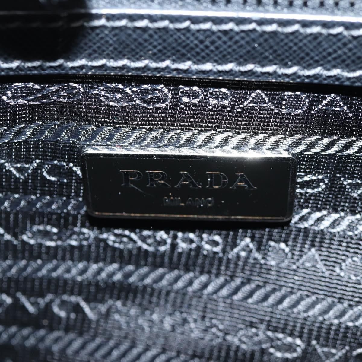 Prada Prada Turn Lock Top Handle Bag Printed Saffiano Leather with Tessuto Size ONE SIZE - 5 Thumbnail