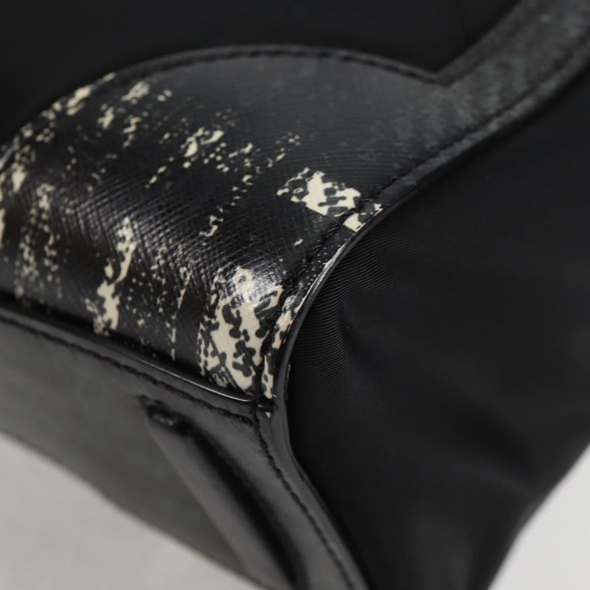Prada Prada Turn Lock Top Handle Bag Printed Saffiano Leather with Tessuto Size ONE SIZE - 9 Thumbnail