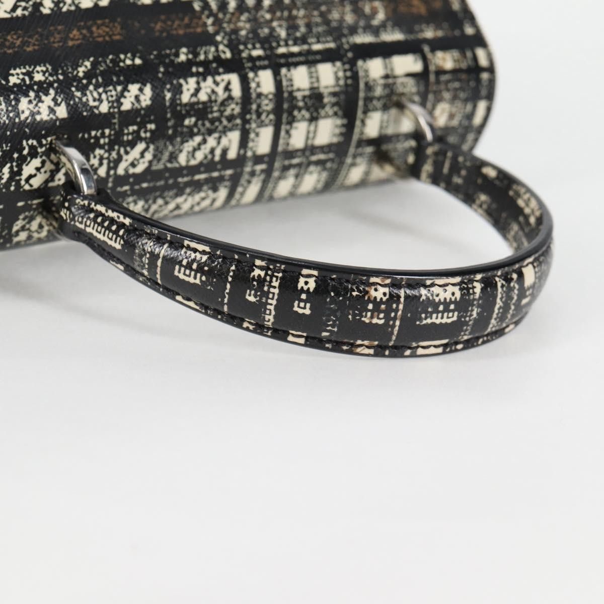 Prada Prada Turn Lock Top Handle Bag Printed Saffiano Leather with Tessuto Size ONE SIZE - 7 Thumbnail