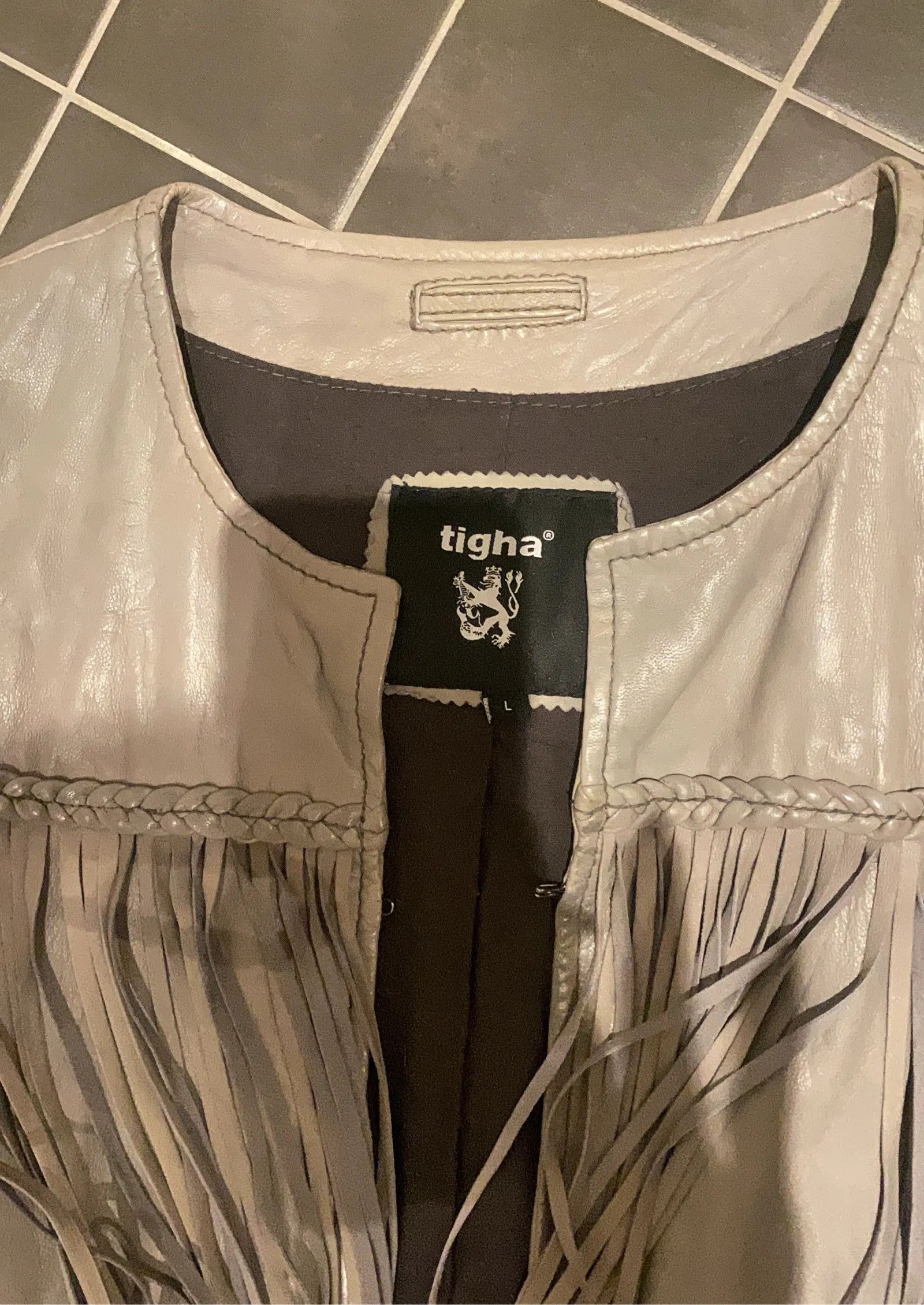 tigha Tigha Leather Jacket Size L / US 10 / IT 46 - 2 Thumbnail